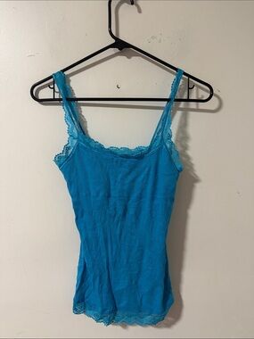 Kirra Teal Lace-Trim Cami